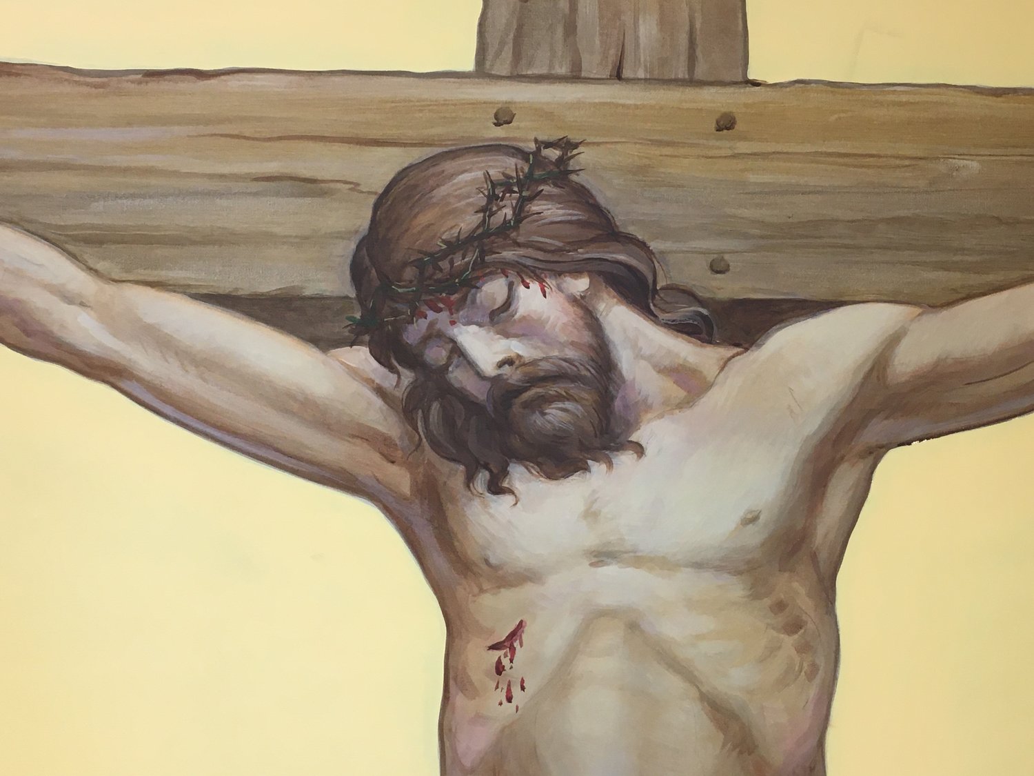 This is the completed image of Jesus's crucifixion.
